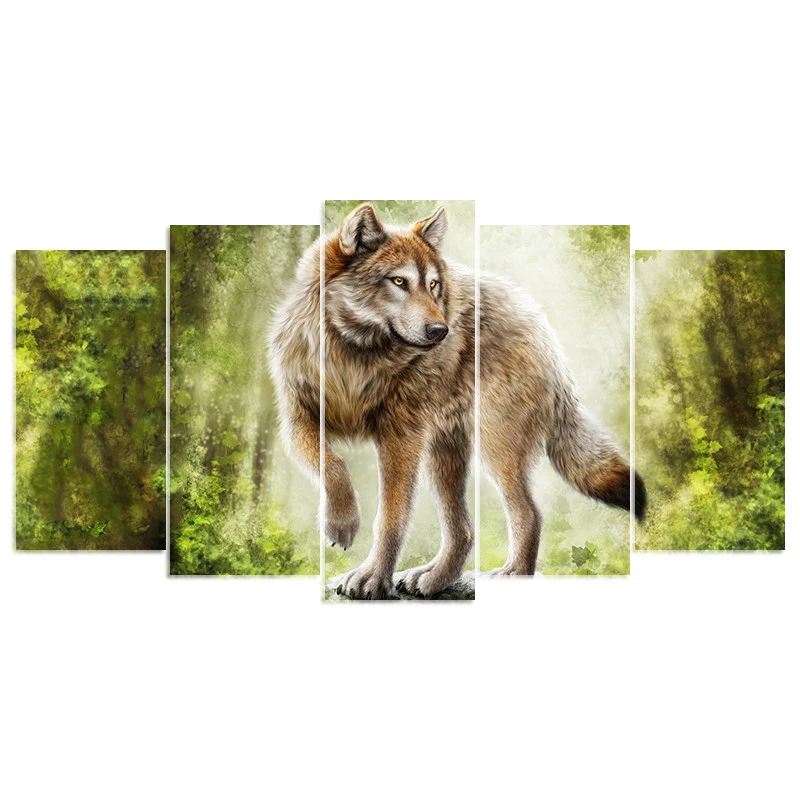 

5d diy Diamond embroidery forest wolf diamond painting Cross Stitch full drill Rhinestone mosaic Multi-picture decor