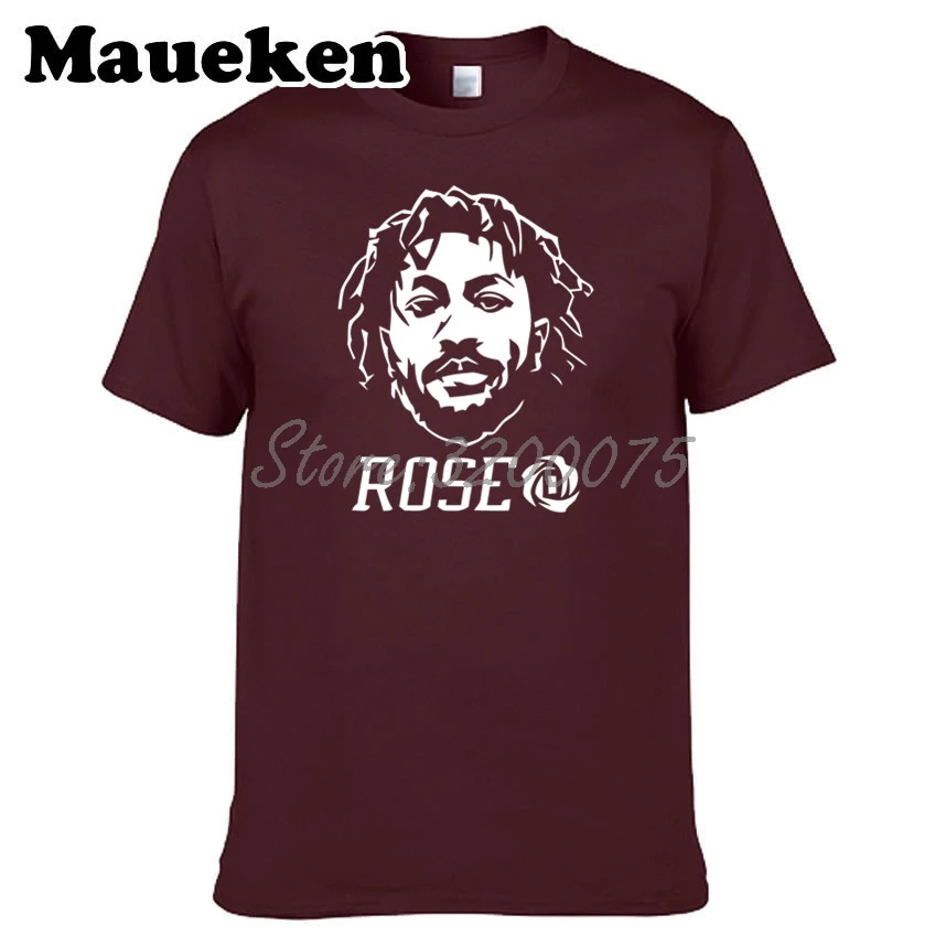 Мужская футболка The Roses Bloom 1 Derrick Rose Minnesota Chicago MVP одежда мужская с круглым вырезом