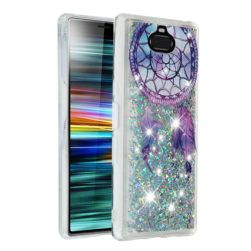 

Fashion Glitter Quicksand LiquidSand Soft Bling Case Phone Silicone Cover Shell Coque Funda for SONY Xperia 10 Plus XA3 Ultra 10