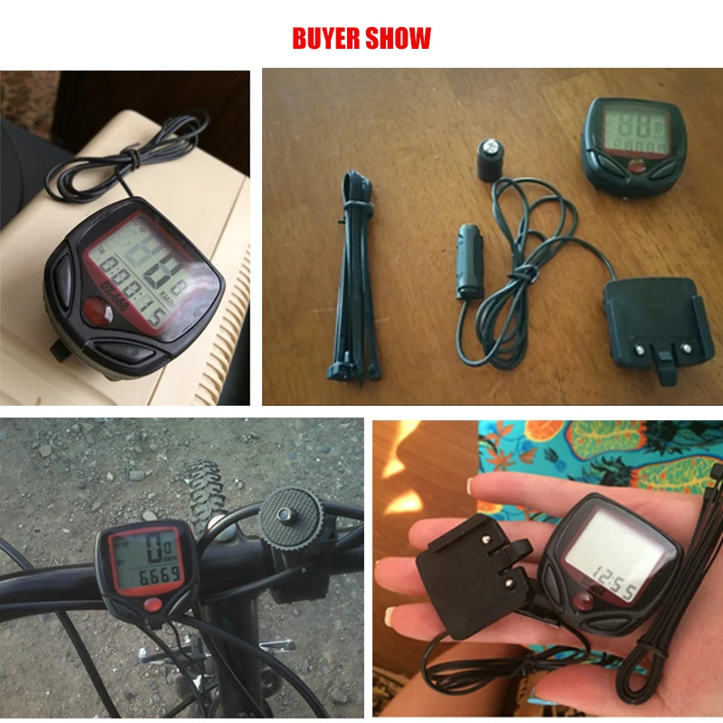 Качественный проводной водонепроницаемый цифровой измеритель скорости LCD