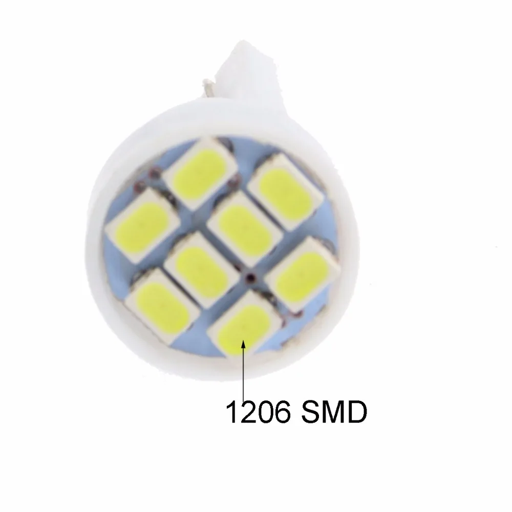 CQD светильник 10 шт. белый 1206/3020 smd T10 8 8smd 8led led 194 168 192 W5W супер яркий авто