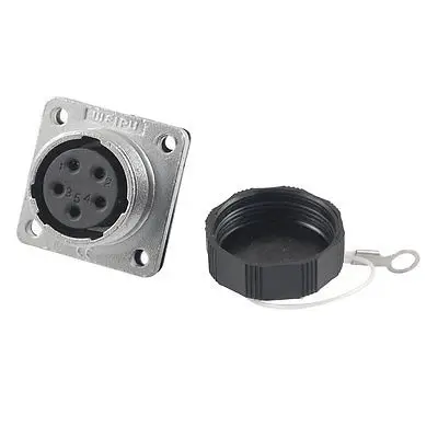 

WS20 Female 2/3/4/5/7/9/12 Pins Chassis Mount Aviation Connector Plug Socket