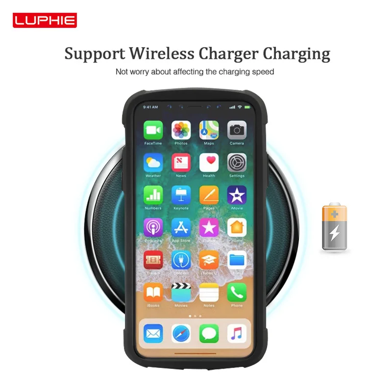 LUPHIE Luxury Transparent Case For iPhone 11 pro Max Shockproof Airbag Cover X XR XS 8 7 6s Plus Cases Coque |