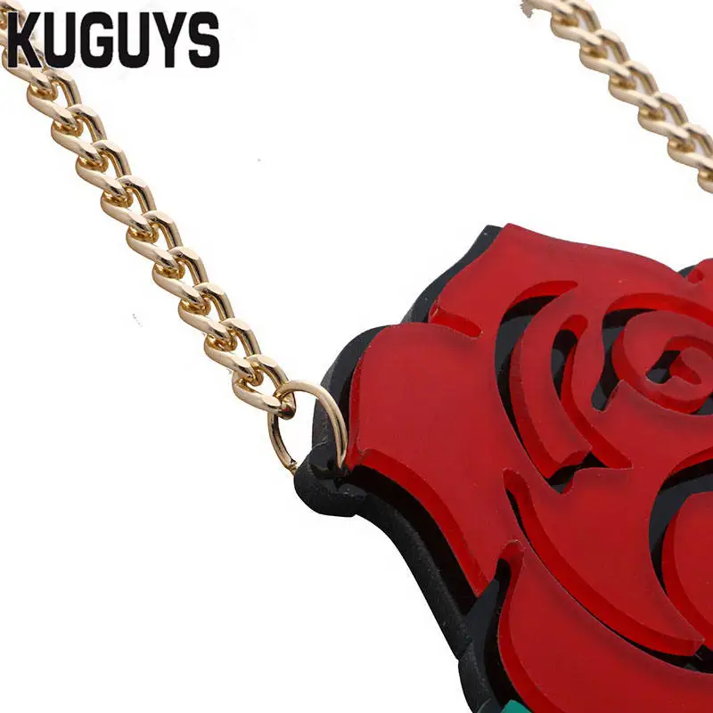 KUGUYS Trendy Jewelry Sets Fashion Flower Earrings for Women Vintage Red Rose Sexy Pendant Necklaces | Украшения и аксессуары