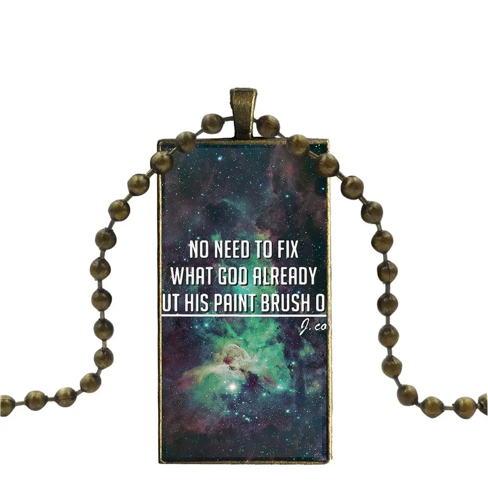 EJ glaze для девочек подарок модное ожерелье ручной работы Прямоугольная форма