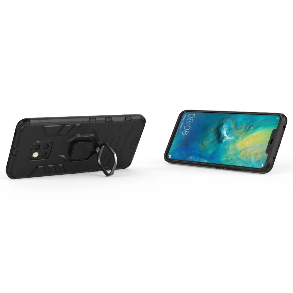 Чехол для Huawei P20 P30 Lite с подставкой и держателем кольца на палец чехол Mate 20 30 Pro 10 9
