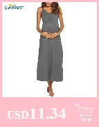 Платья для беременных LONSANT; Одежда для беременных женщин; однотонное платье без рукавов с открытой спиной; длинное платье для беременных; сезон лето