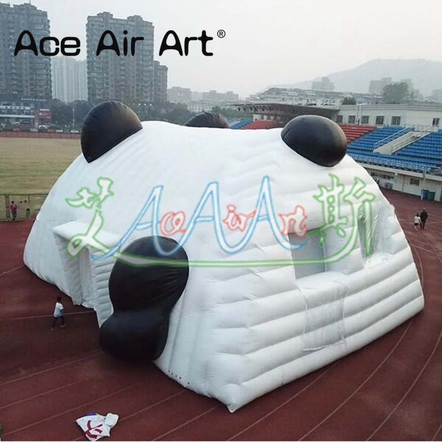 Billig Riesen Cartoon Modell Dome Zelt Aufblasbare Pandas/bears Werbung Aufblasbare Cartoon Dome Zelt Für Veranstaltungen