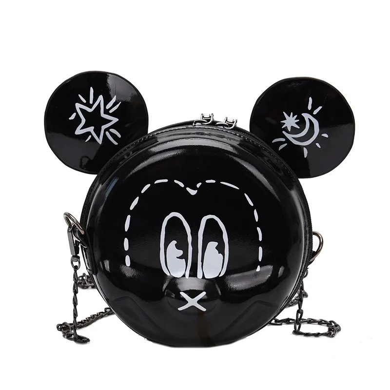 Новая женская сумка из искусственной кожи с Микки Маусом из мультфильма «Дисней», сумка для девочек на плечо, модная женская сумка, оригинальная сумочка в подарок