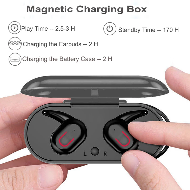 AIDISITE TWS 5 0 Bluetooth беспроводная гарнитура для наушников 3D стерео с микрофоном