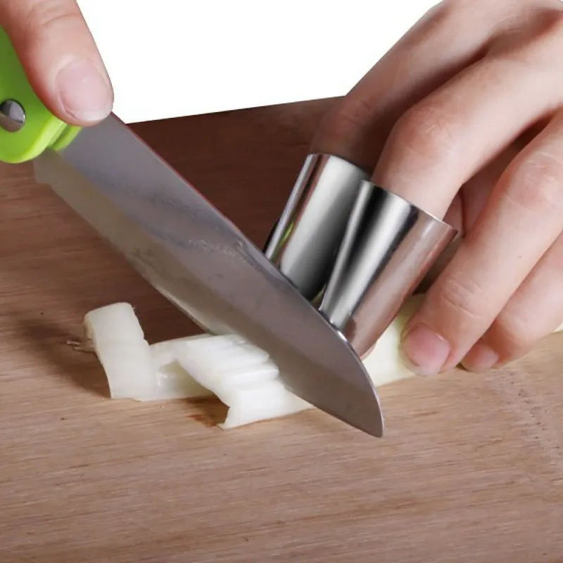 1 шт. защита для пальцев ручная Порезка инструмент защиты кухонный из нержавеющей