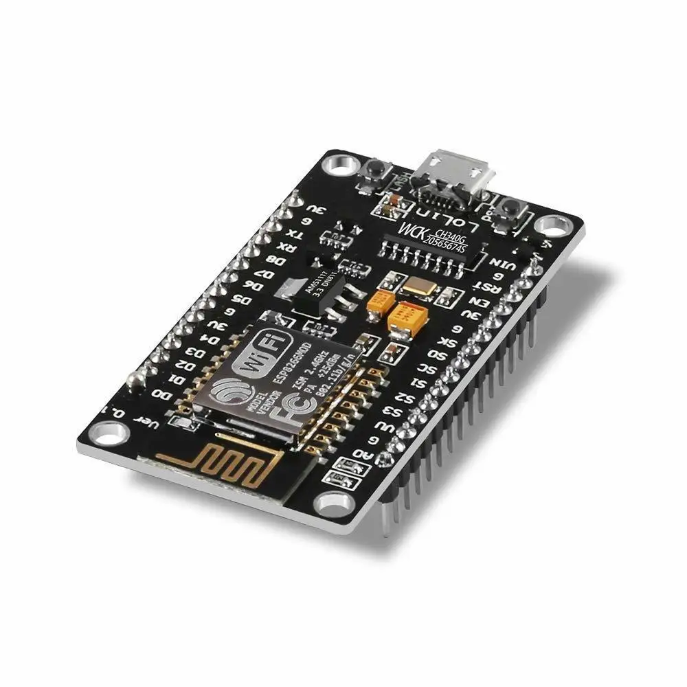 2 . ESP8266 NodeMCU LUA CH340 ESP-12E     Wi-Fi Flash     Arduino IDE/Micropython