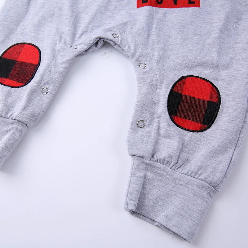 Eafreloy Autumn Toddle Newborn Baby Boy Girl Long Sleeve Romper Plaid Body Suit Jumpsuit Headband 2PCs Outfits Clothes NEW L243 | Детская