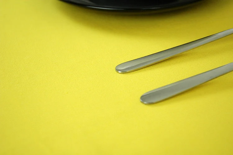 Плотная однотонная желтая скатерть в европейском стиле Офисная квадратная для