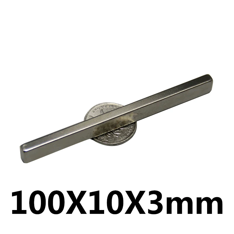 1 шт. 100 мм x 10 3 100x10x3 сильный кубовидный холодильник квадратный магнит 100*10*3
