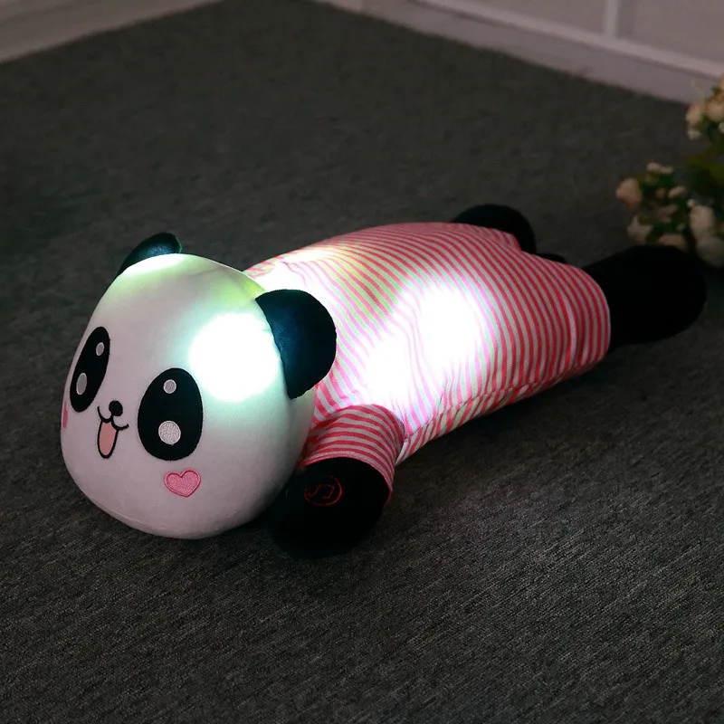 Panda-Pink 70 см креативный светильник светодиодный Bluetooth музыкальный полярный медведь мягкие животные плюшевая игрушка красочный светящийся медведь Рождественский подарок для детей - Цвет: Panda-Pink
