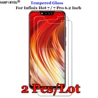 2 шт.лот для Infinix Hot7 переднее жесткое закаленное стекло 9H 2.5D Премиум Защитная пленка для экрана Защита Infinix Hot 7 Pro 7Pro 6,2