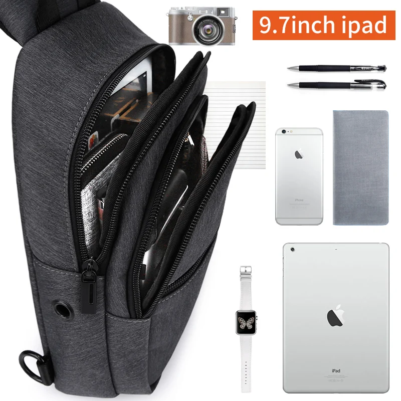 New Arrival Crossbody Bags Men Anti-theft Chest Pack Summer Short Trip Messengers Bag Water Repellent Shoulder | Багаж и сумки