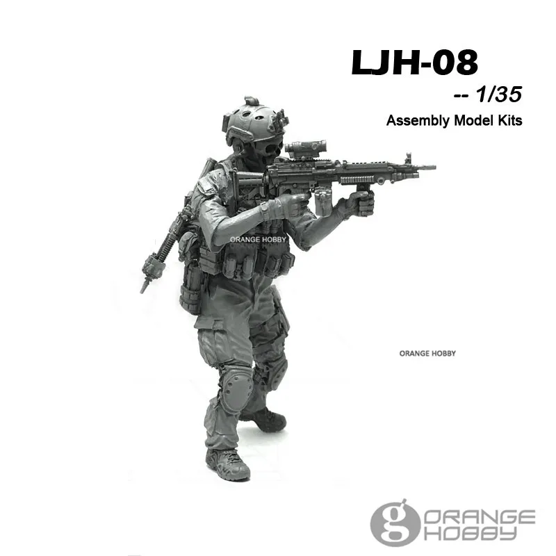 OHS YuFanModel 1/35 LJH-01-09 серия LJH Современная армейская сборка США Военные полимерные миниатюры Модели Строительные наборы oh - Цвет: LJH-08