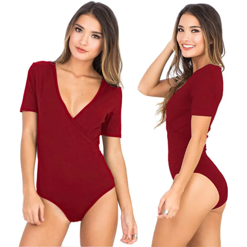 Летний Повседневный Женский облегающий костюм Глубокий v-образный вырез
