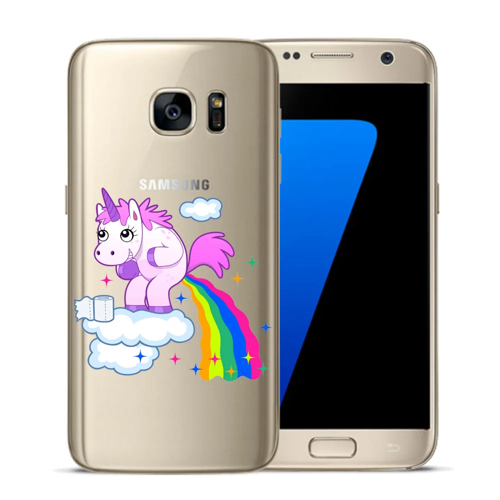 Я Единорог как вы хотите мягкий чехол для Coque samsung Galaxy S5 мини S6 S7 край S8 s9 S10 плюс E