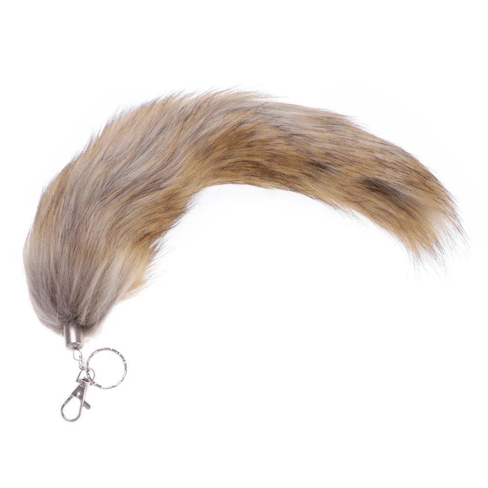 38cm Women Comfortable Soft Faux Fur Tail Keychain Anal Sex Toys |