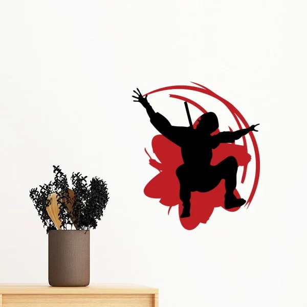 Съемные настенные стикеры в японском стиле кунг фу Сакура|wallpapers for|for roomwall sticker |