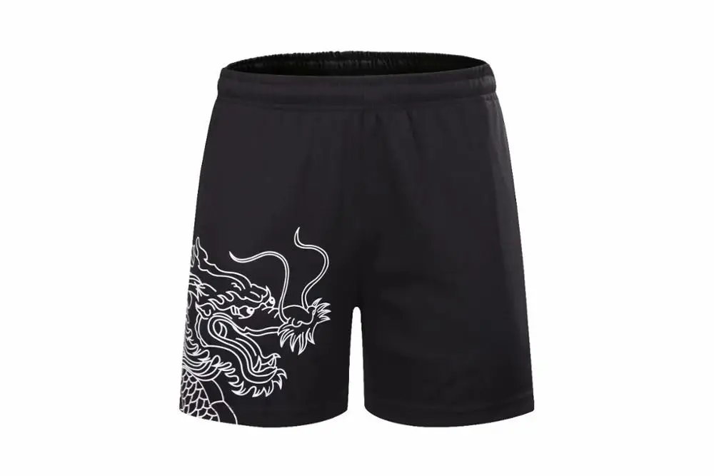 Shorts Китайская теннисная футболка с драконом, мужская, женская футболка для настольного тенниса, быстросохнущая футболка для бадминтона, спортивная одежда для спортзала, теннисная форма - Цвет: Shorts
