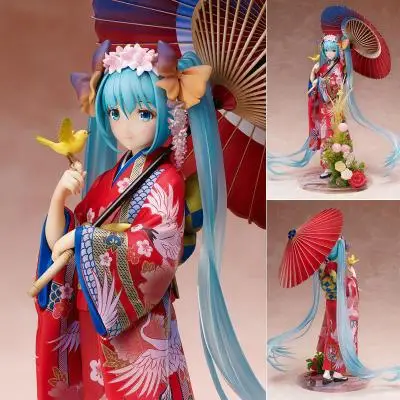 Японское Аниме Хацунэ Мику кимоно действие Nendoroid фигурка ПВХ игрушки Кукла