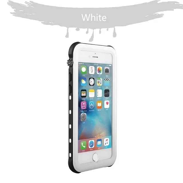 White Для iphone 8 plus Водонепроницаемый IP68 Redpepper подводный 2 м жизнь противоударный жесткий чехол для iPhone 7 plus 6s плюс 5S - Цвет: White