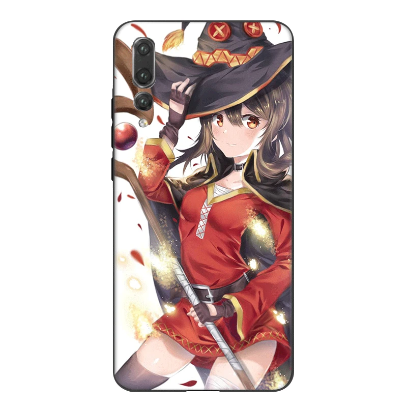 Силиконовый чехол для телефона Konosuba Megumin Huawei P20 P10 P30 P8 P9 Lite Pro P умный защитный |