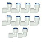 10 шт., наружная резьба 12 дюйма на колено 38 дюйма, фитинг для воды обратного осмоса, быстрое подключение