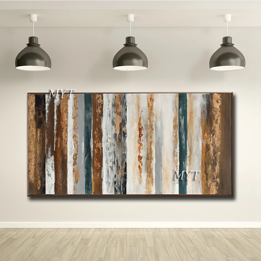 Лучшие продажи ручная роспись темные полосы пейзаж абстрактные рисунки картина