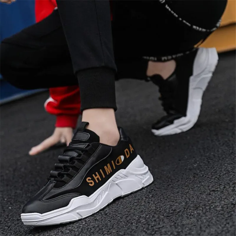 Для мужчин новый low cut на шнуровке платформа амортизация дышащие для активного