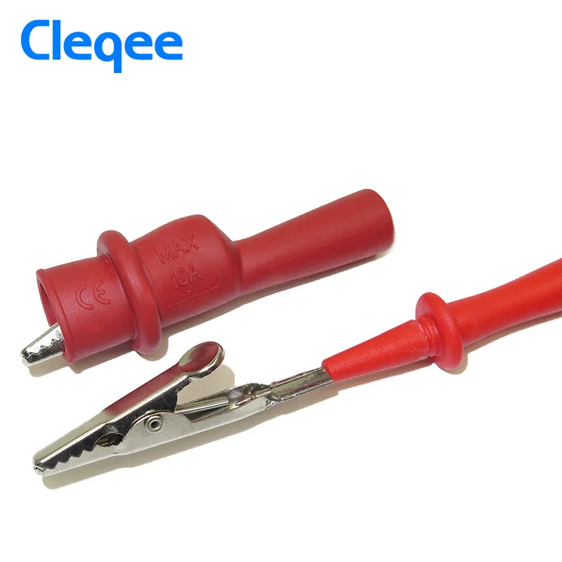 Cleqee P2008 10 шт. изоляционные металлические зажимы для аллигатора электрические