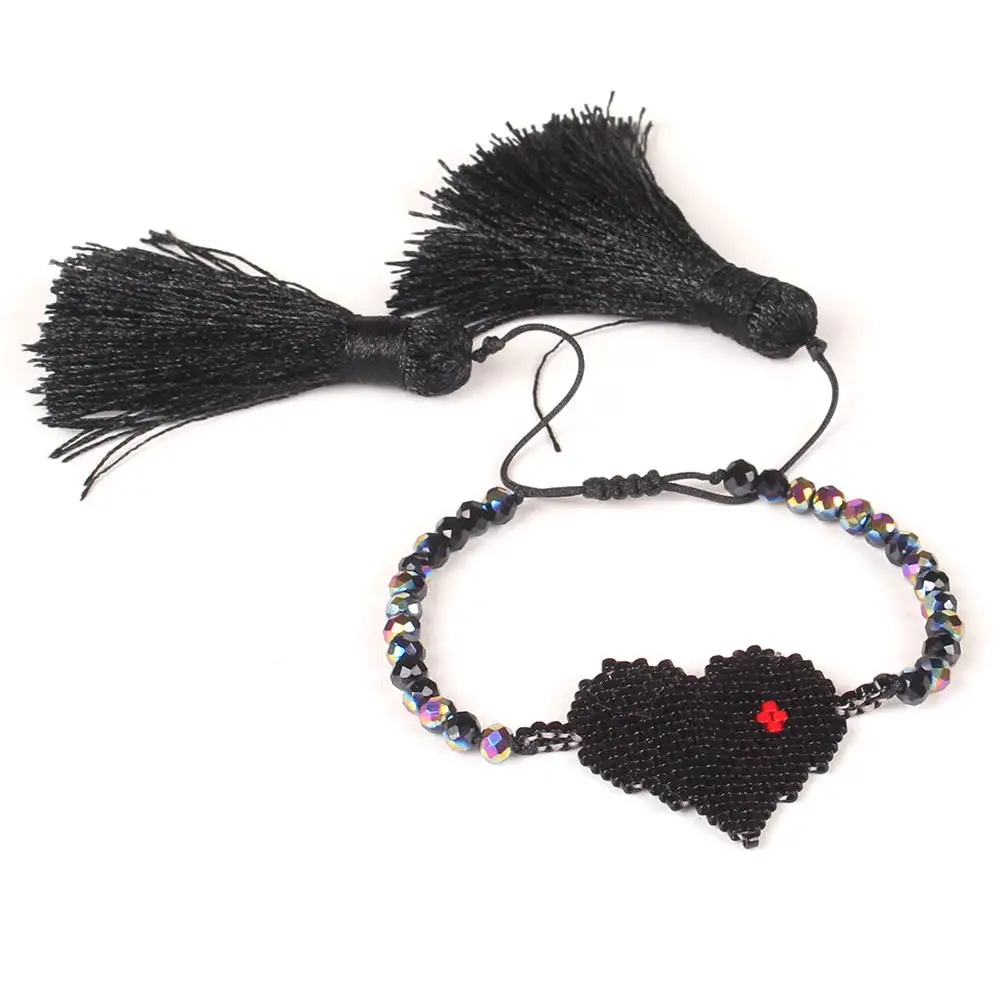 M-B0505-A Shinus MIYUKI браслет с сердечком ювелирные изделия для женщин Perles MIYUKI Pulseras Mujer Moda браслеты из бисера miyuki joyeria лето ручной работы - Окраска металла: M-B0505-A