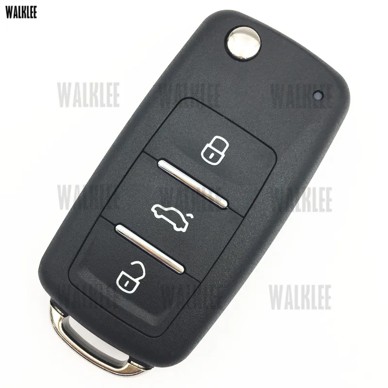 Дистанционный ключ DWALKLEE 434 МГц для VW/VOLKSWAGEN 5K0837202 5K0 837 202 Beetle Caddy Golf Jetta Polo Tiguan Touran ID48