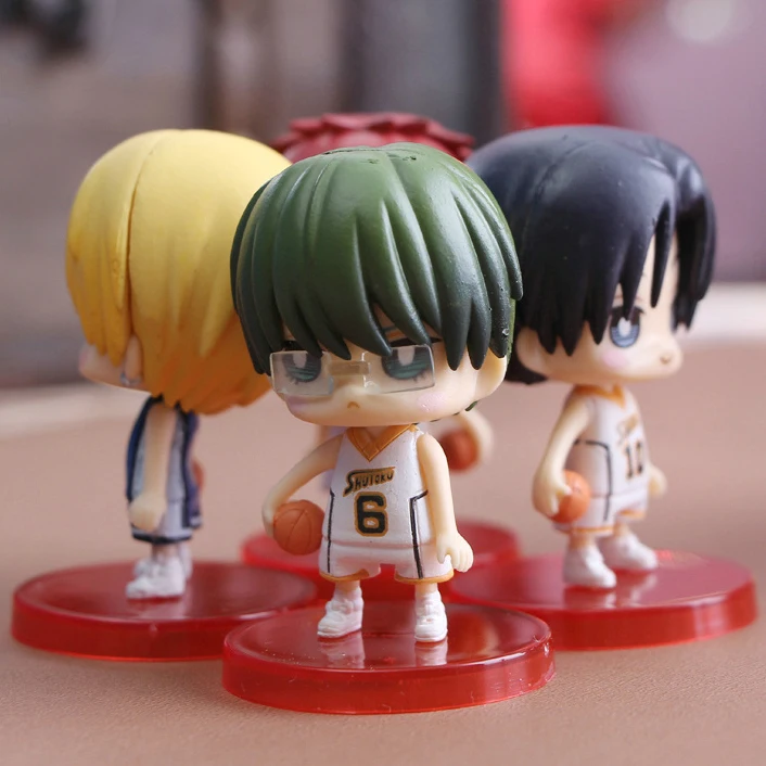 Аниме Kuroko Tetsuya Баскетбол No Basuke Kagami Taiga Midorima Shintaro Aomine Daiki милая фигурка 9 шт.|cute