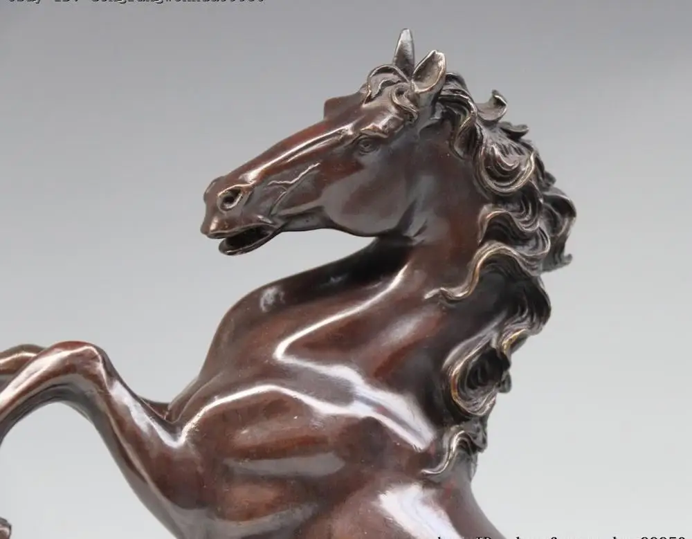 Китайская королевская дворец Чистая медь и бронза лошадь животное успех бегущий