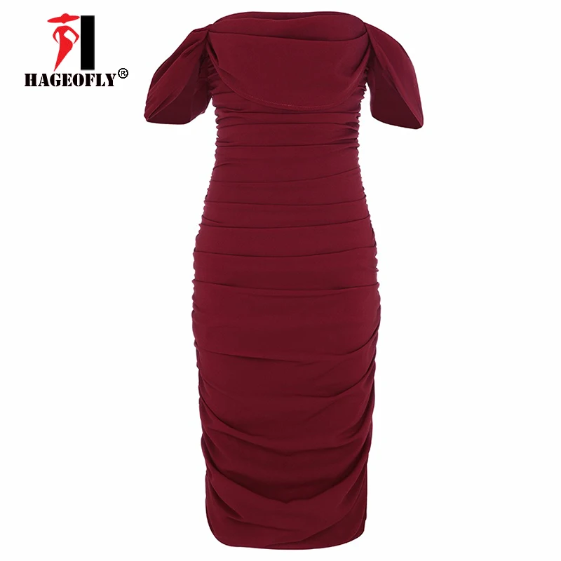 wine red Пикантные цвет Красного Вина Клубные вечерние платье oткрытыe плeчи брeтeльки Slash шеи ДРАПИРОВАННОЕ элегантное праздничное летнее женское платье Vestidos одежда - Цвет: wine red