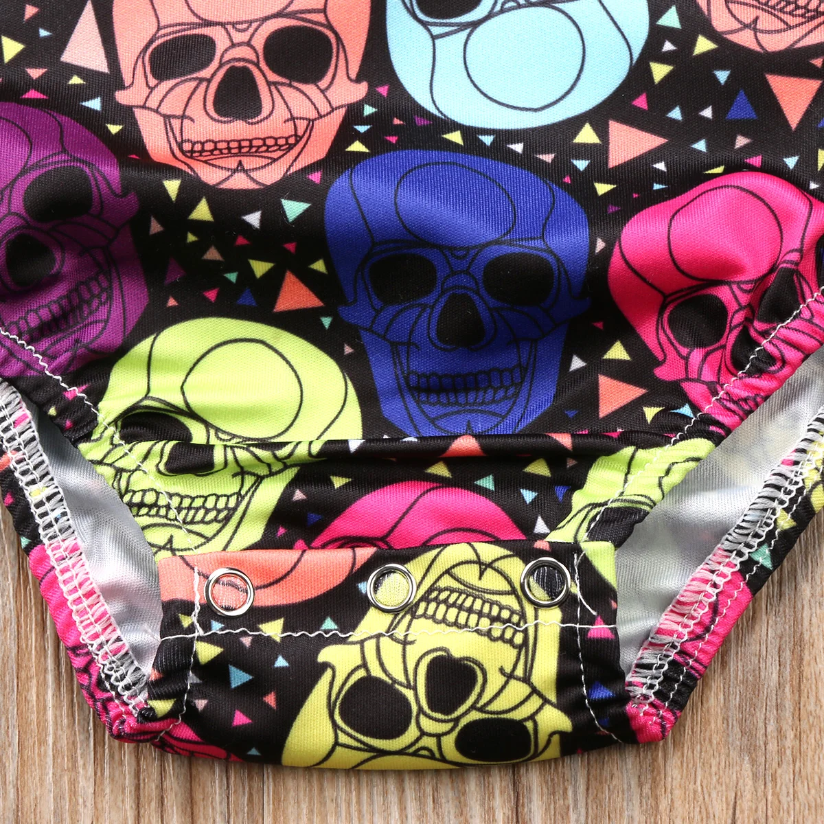 Newborn Baby Girls Boys Romper Skull Pattern Cartoon Jumpsuit Cotton Clothes Outfits Summer US Stock | Детская одежда и обувь