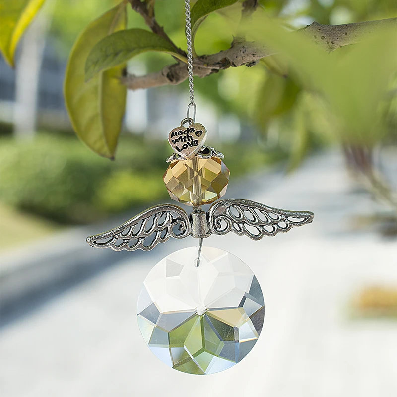 H& D Кристалл ангел-хранитель Suncatcher оконная подвеска украшения Висячие Радуга производитель мяч призмы для домашнего декора(Multi-7pcs