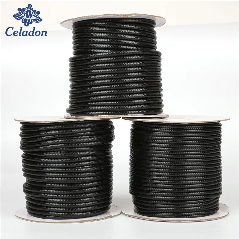 Новый Диаметр Вощеная нить полиэстер Корея шнур Экологически чистая сделай сам ожерелье браслет Ювелирная