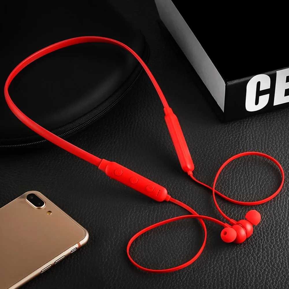 Модные беспроводные магнитные стереонаушники SOONHUA Bluetooth V4.2 водонепроницаемые