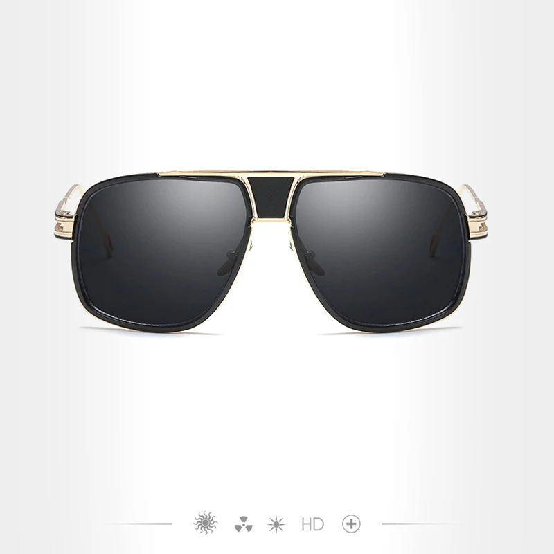 New Arrived Fashion Men's Pilot Sunglasses Retro Male Grain Frame Hollow Out Goggle Spectacles Lentes de sol hombre Oculos D5 |