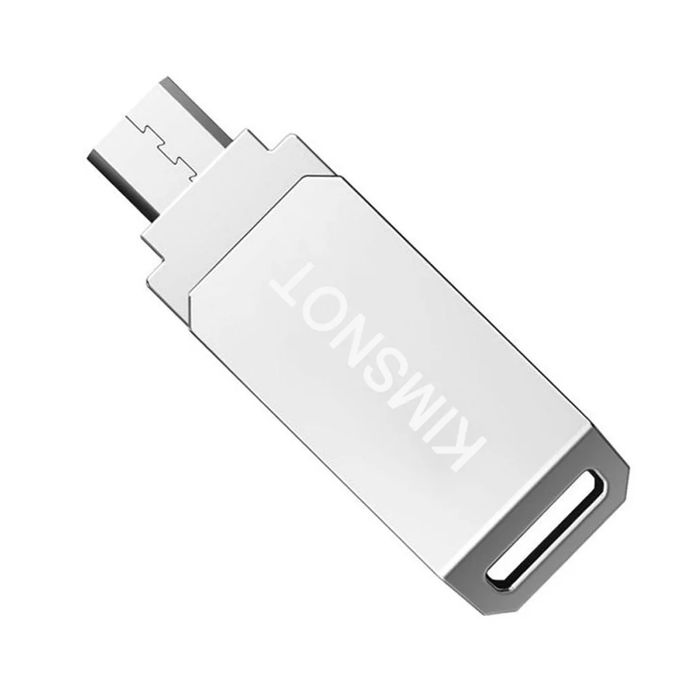 Металлический OTG USB флеш накопитель 64 ГБ 32 16 8 Гб|USB флэш-накопители| |