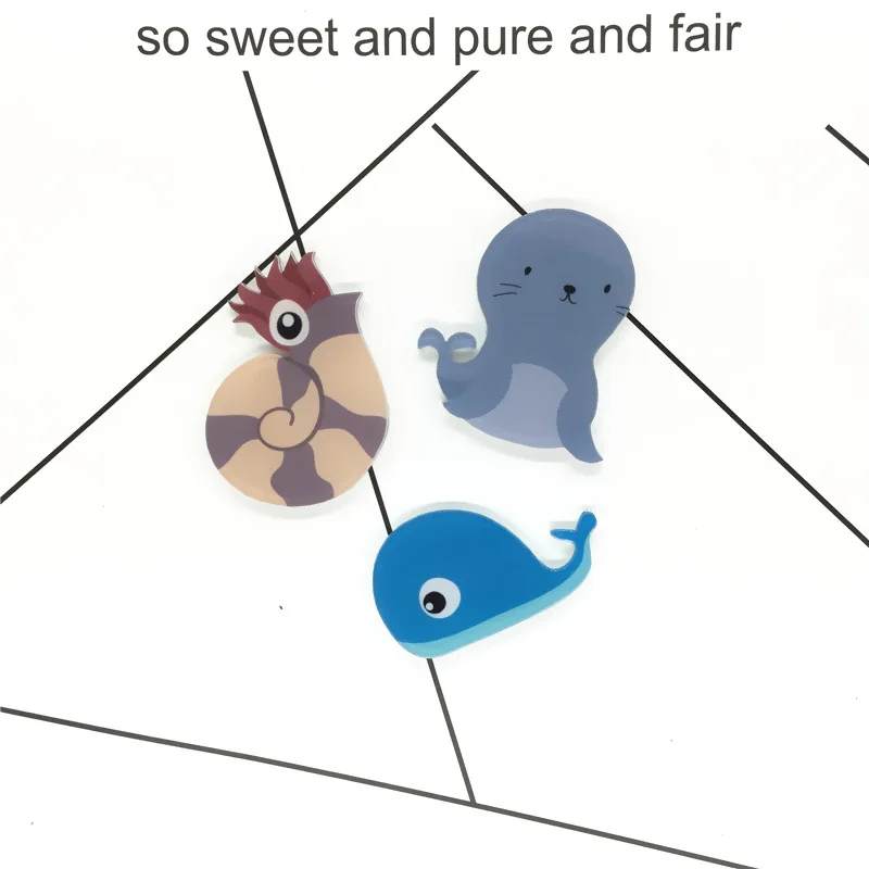 XINAHER 1 шт. прекрасный морской организм иконки на Pin Kawaii значок значки рюкзак одежду