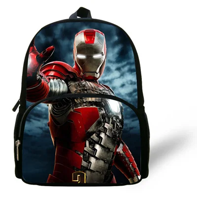 712B217 12 дюймов Прохладный Marvel Мстители школьные сумки рюкзак Детский мультфильм Ironman печати мешок для мальчиков девочек - Цвет: 712B217