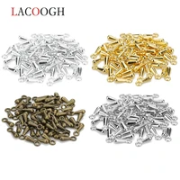 lacoogh 200pcs goldrhodiumsilverantique bronze metal water drop end beads 36mm for extender chain pendant jewelry findings