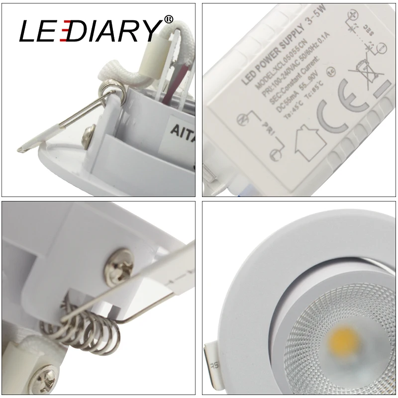 Светодиодный IARY COB светодиодный локальный светильник реальную 3W 5W 110V 240V белый